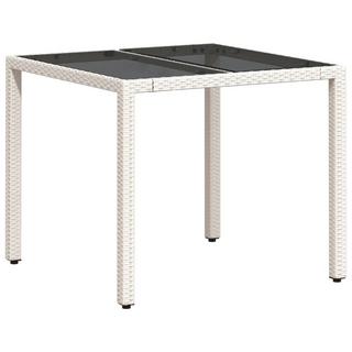 VidaXL Table de jardin rotin synthétique  