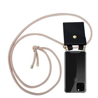 Cadorabo  Handy Kette für Apple iPhone 11 PRO MAX Silikon mit Gold Ringen 