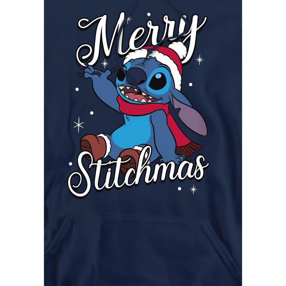 Lilo & Stitch Merry Stitchmas Felpa con Cappuccio  