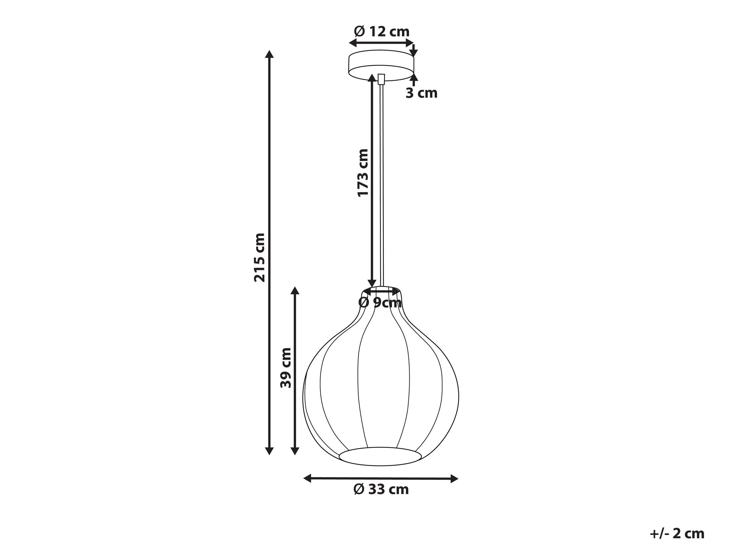 Beliani Lampadario en Cotone Boho GUAVA  