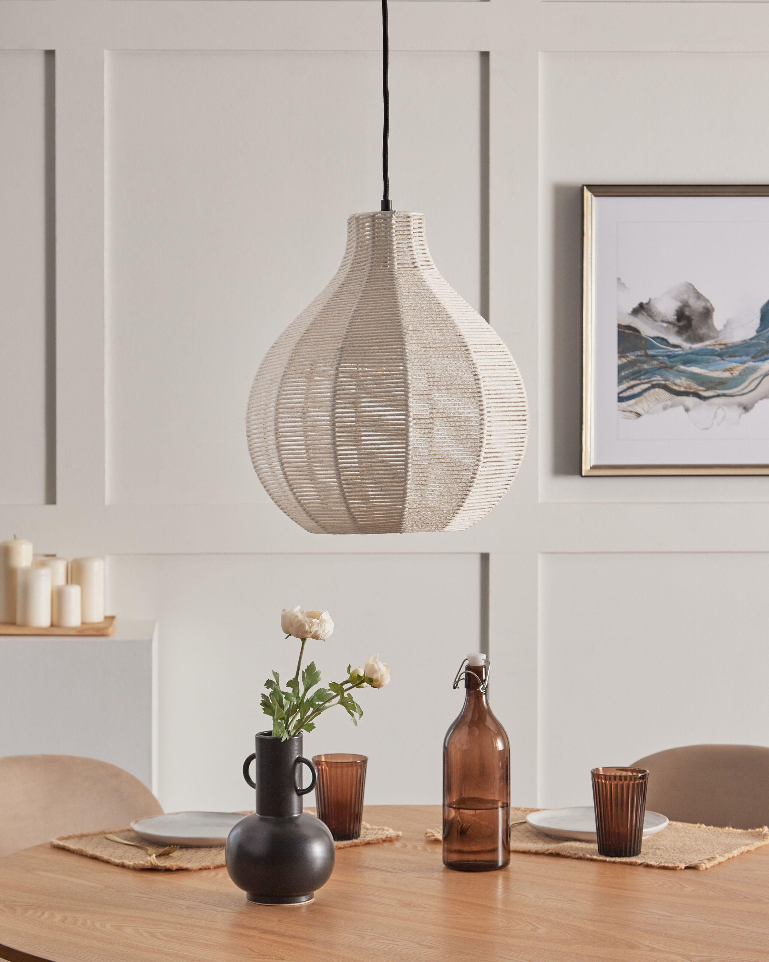 Beliani Lampe suspension en Coton Boho GUAVA  