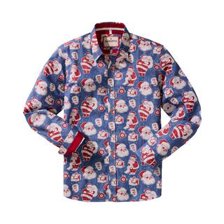 Joe Browns Langarmhemd mit Weihnachtsmannmotiv  