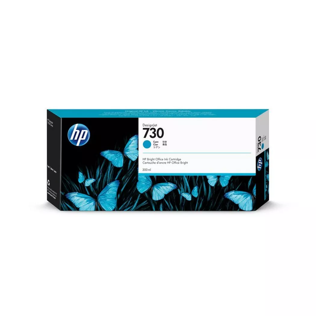 Hewlett-Packard – HP Tintenpatrone 730 cyan P2V68A DesignJet T1700 300ml, One Size