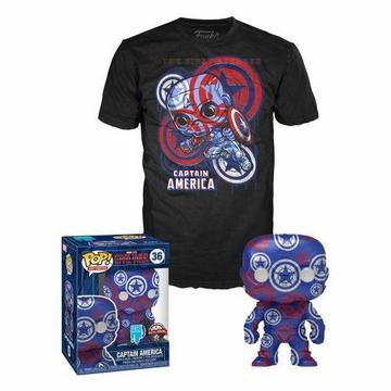 Funko POP! Tee (XL) Marvel: Captain America EXM Art Series