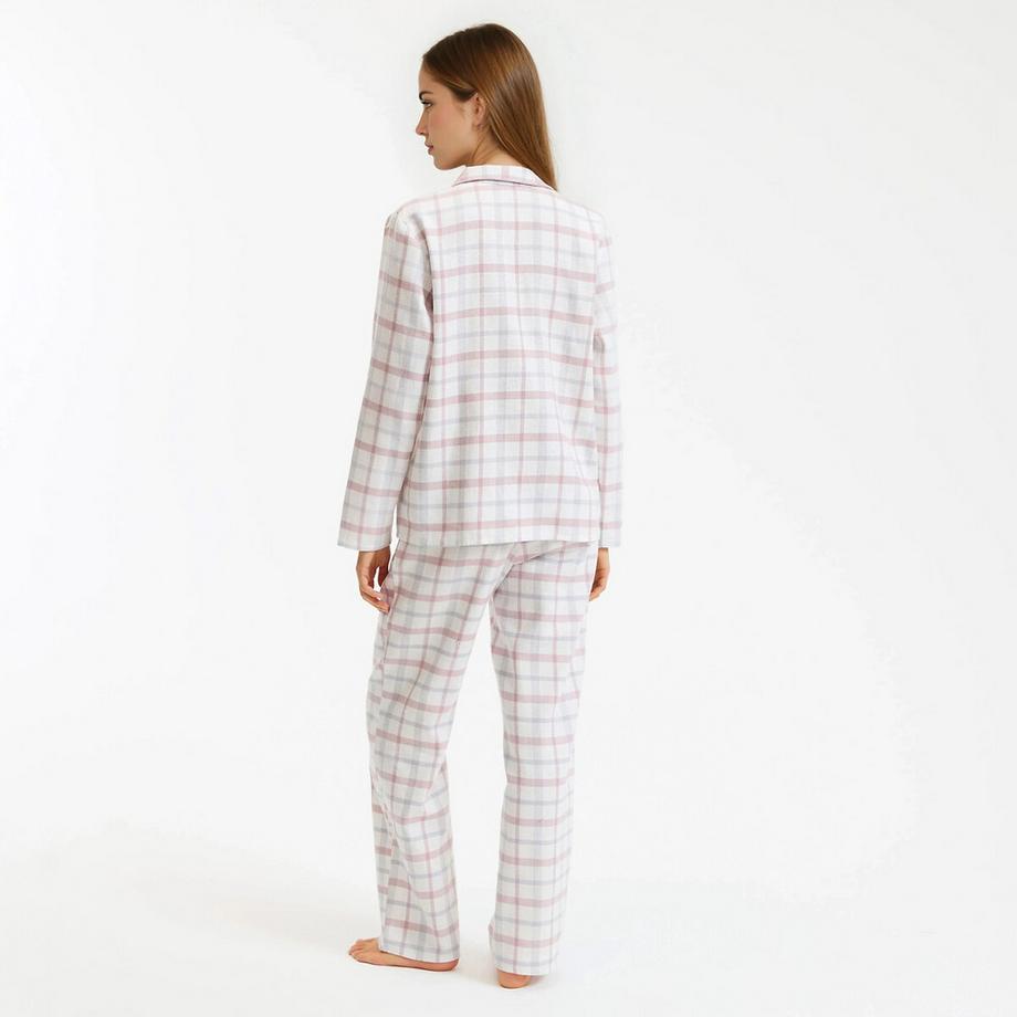 La Redoute Collections Karierter Baumwollflanell Pyjama  