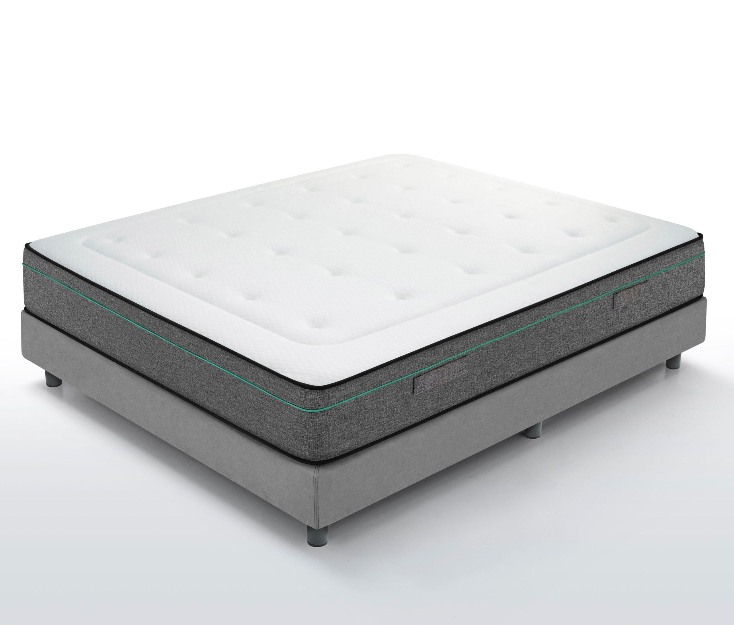 AB Matelas Materasso da sogno | 90x190 cm con 1 cuscino viscoelastico 60x60 cm | Memoria di forma 50 kg/m³ | 23 cm  