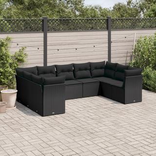 VidaXL set divano da giardino Polirattan  