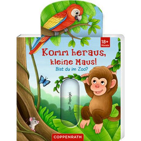 Komm heraus, kleine Maus!: Bist du im Zoo? Warnecke, Ruby (Illustrationen) Copertina rigida 