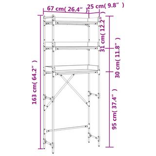 VidaXL scaffale per lavatrice  