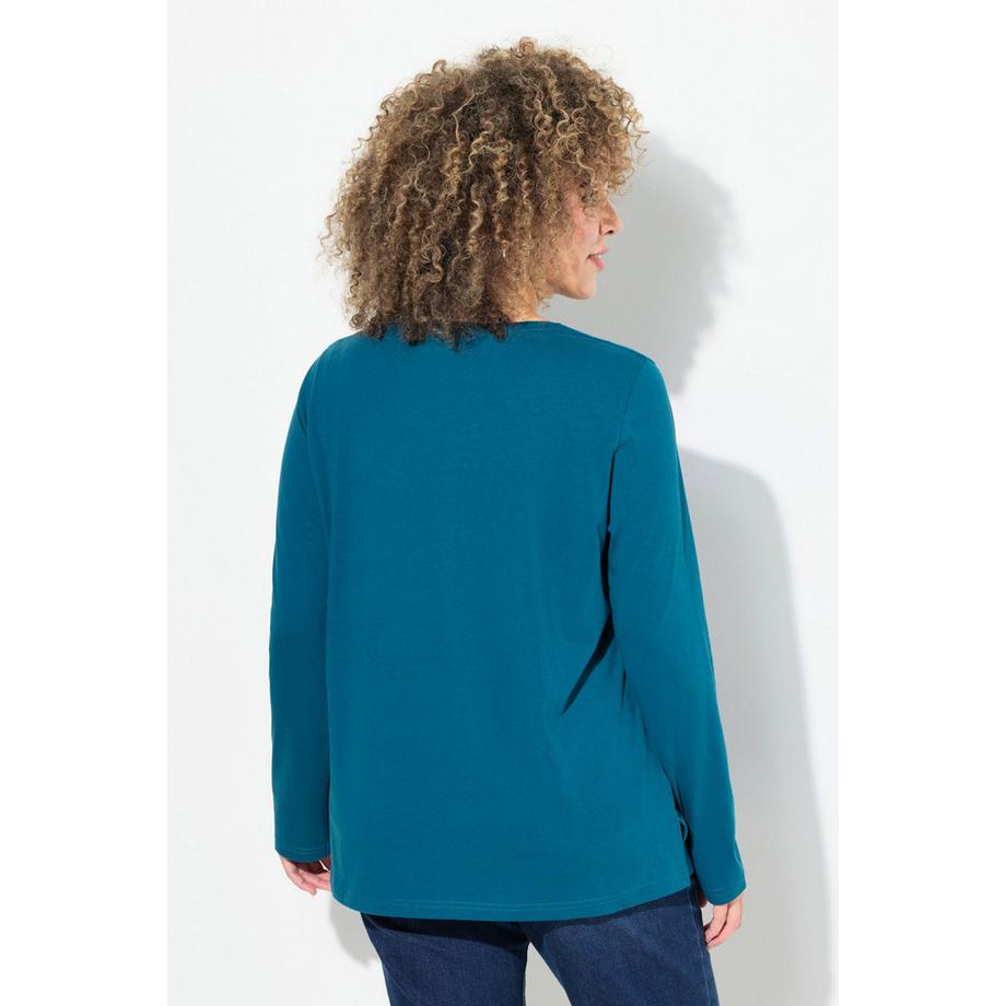 Ulla Popken Natalizio Classic Girocollo Maniche Lunghe Maglia  