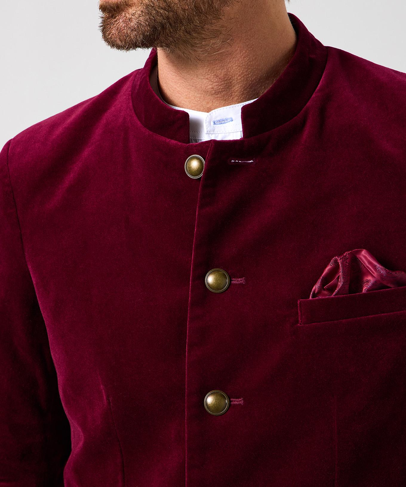 Joe Browns Veloursjacke Nehru-Kragen  