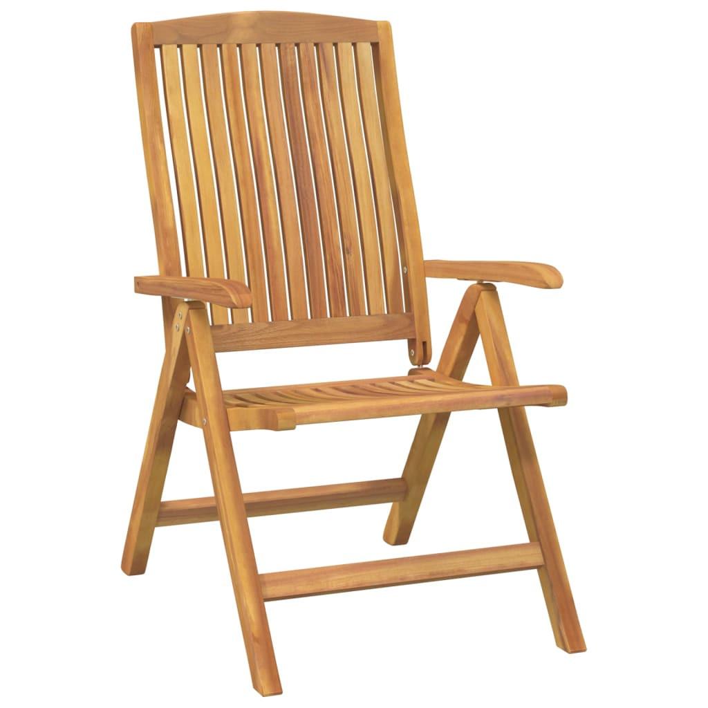 VidaXL sedia da giardino reclinabile Teak riciclato  