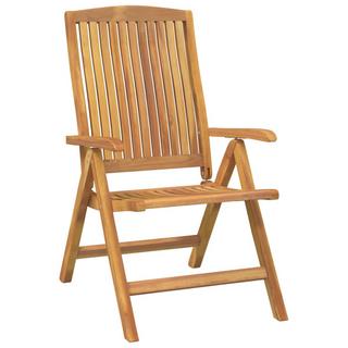 VidaXL sedia da giardino reclinabile Teak riciclato  