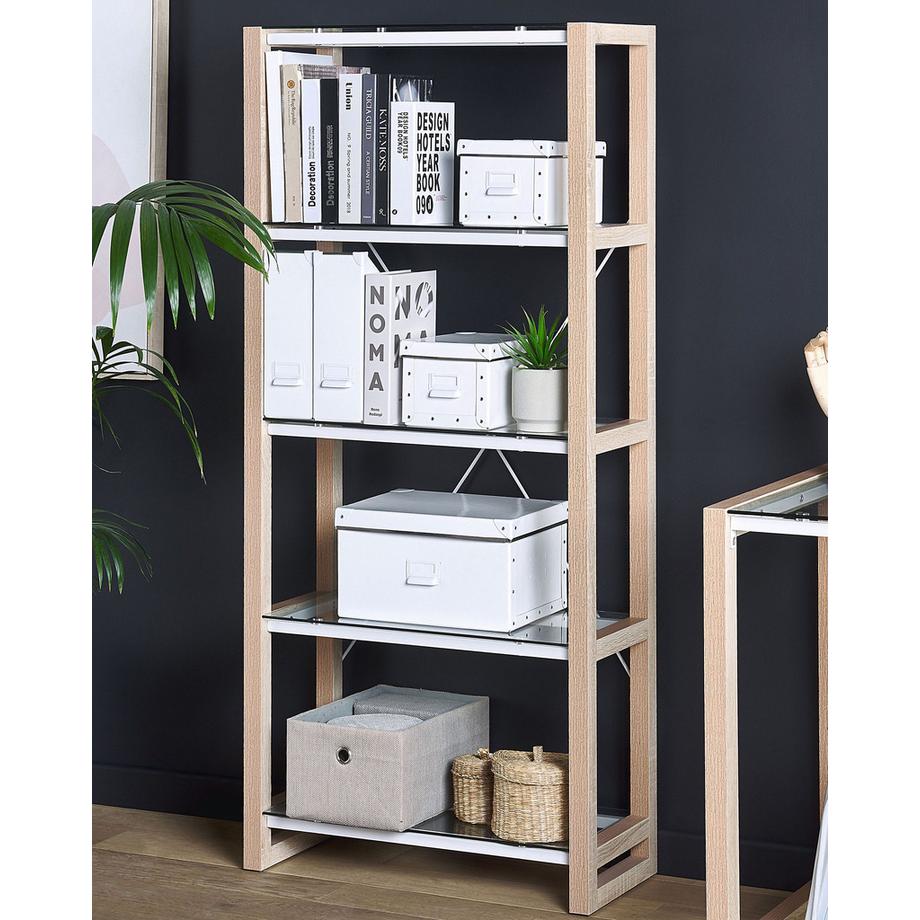 Beliani Mobile con 4 ripiani en Pannello di fibre (LDF) Moderno JENKS  