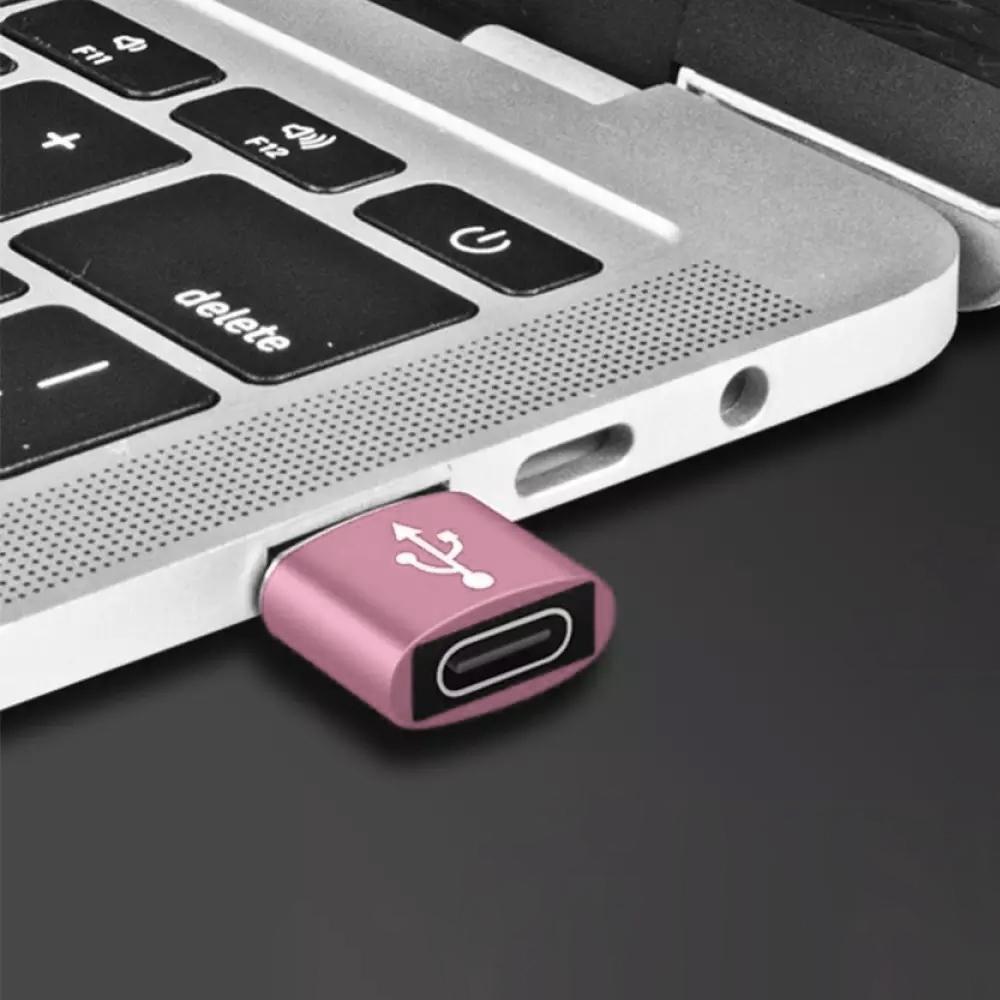 eStore  Adattatore da USB-C a USB-A da wireless - rosa 