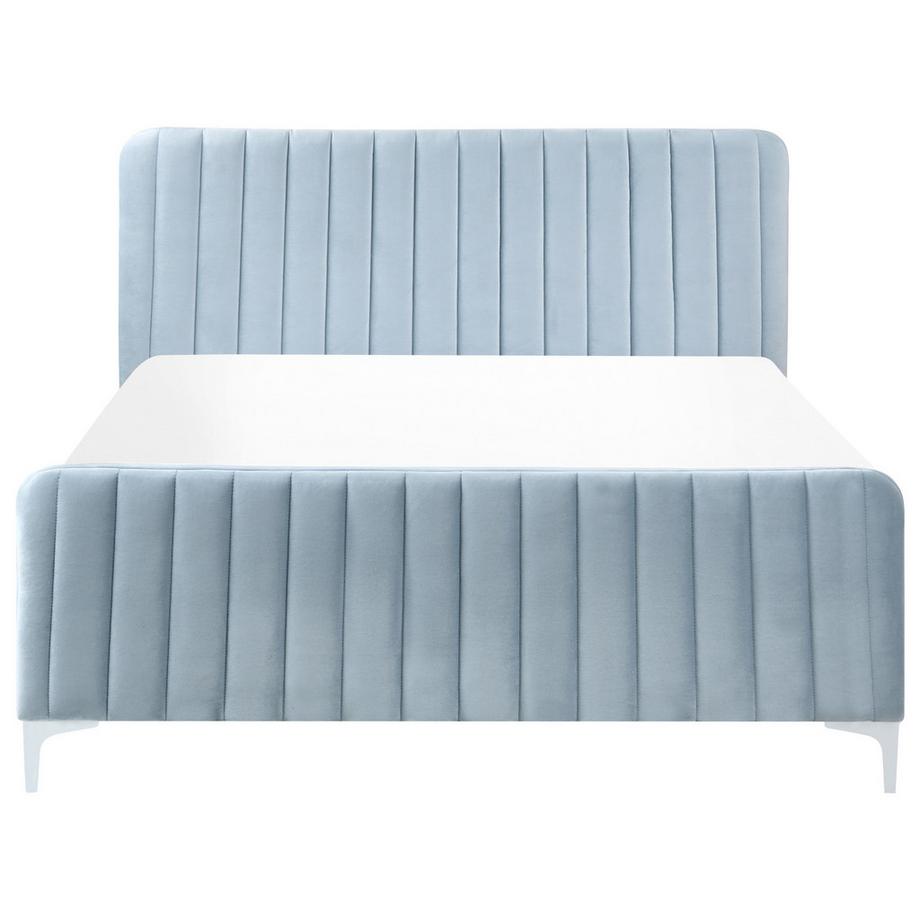 Beliani Letto en Velluto Minimalista LUNAN  