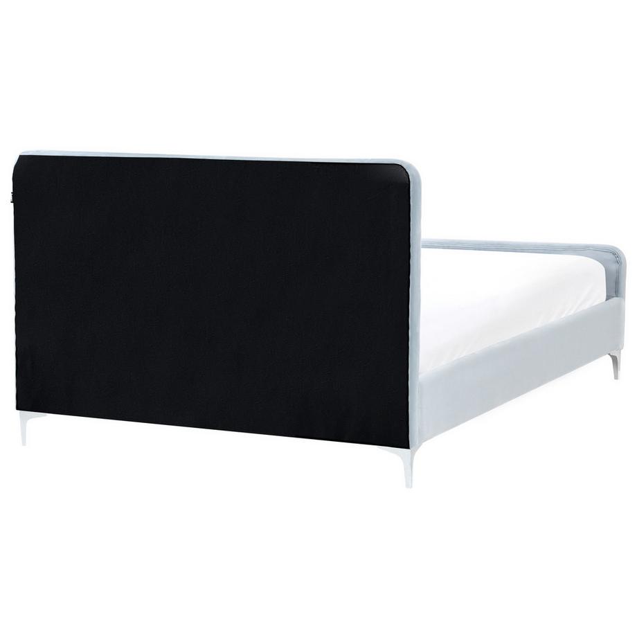 Beliani Letto en Velluto Minimalista LUNAN  