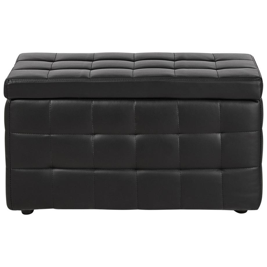 Beliani Pouf de rangement en Cuir PU Glamour MICHIGAN  
