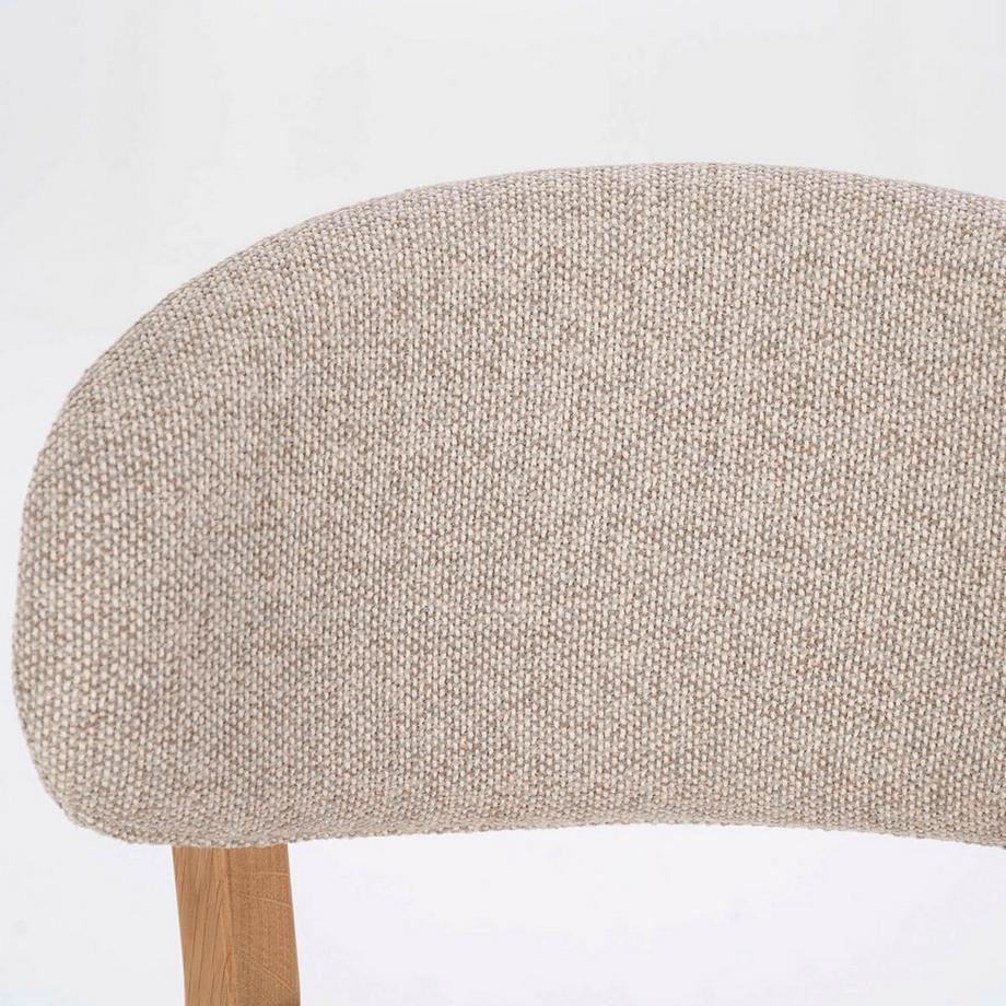 mutoni Tabouret de bar Mikky nature - Moon taupe  