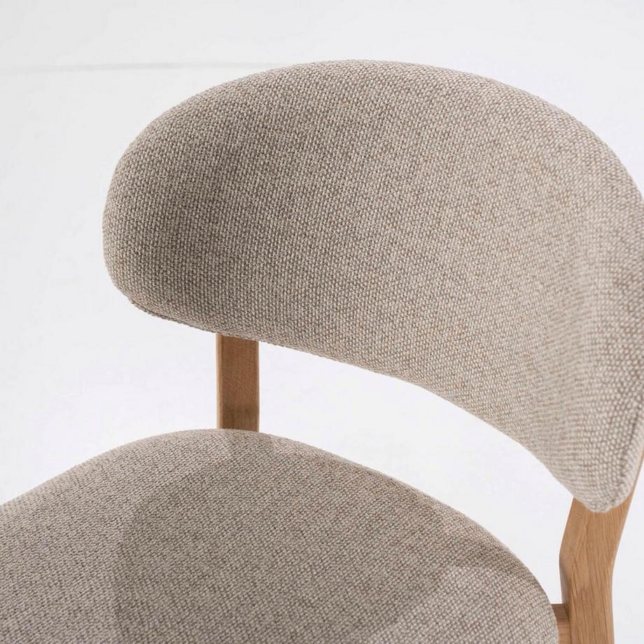 mutoni Tabouret de bar Mikky nature - Moon taupe  