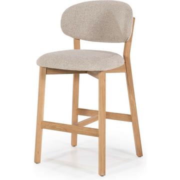 Tabouret de bar Mikky nature - Moon taupe