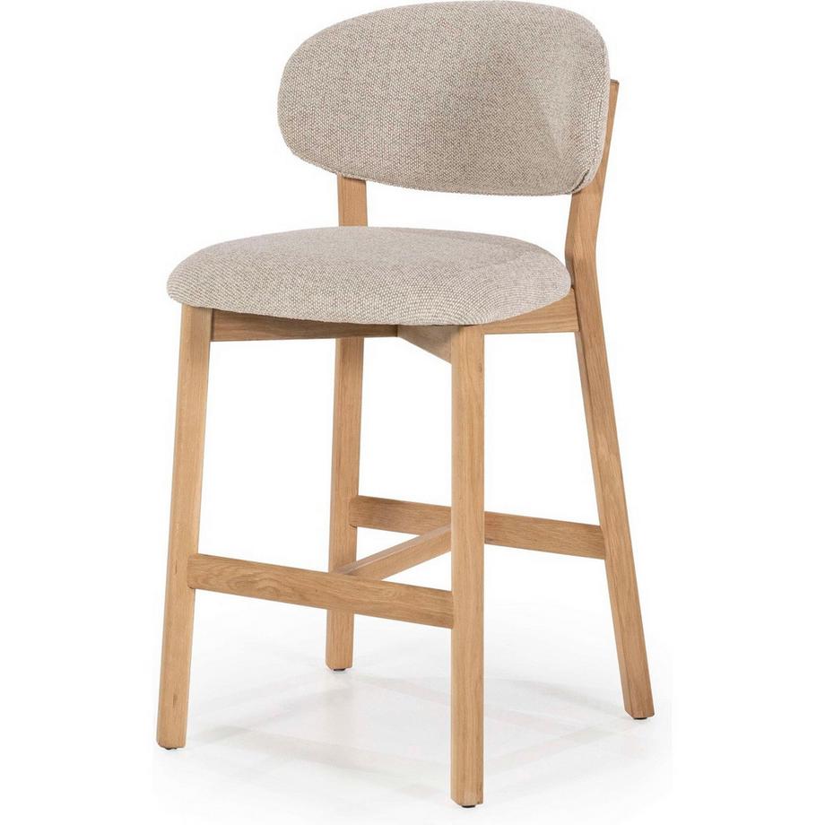 mutoni Tabouret de bar Mikky nature - Moon taupe  
