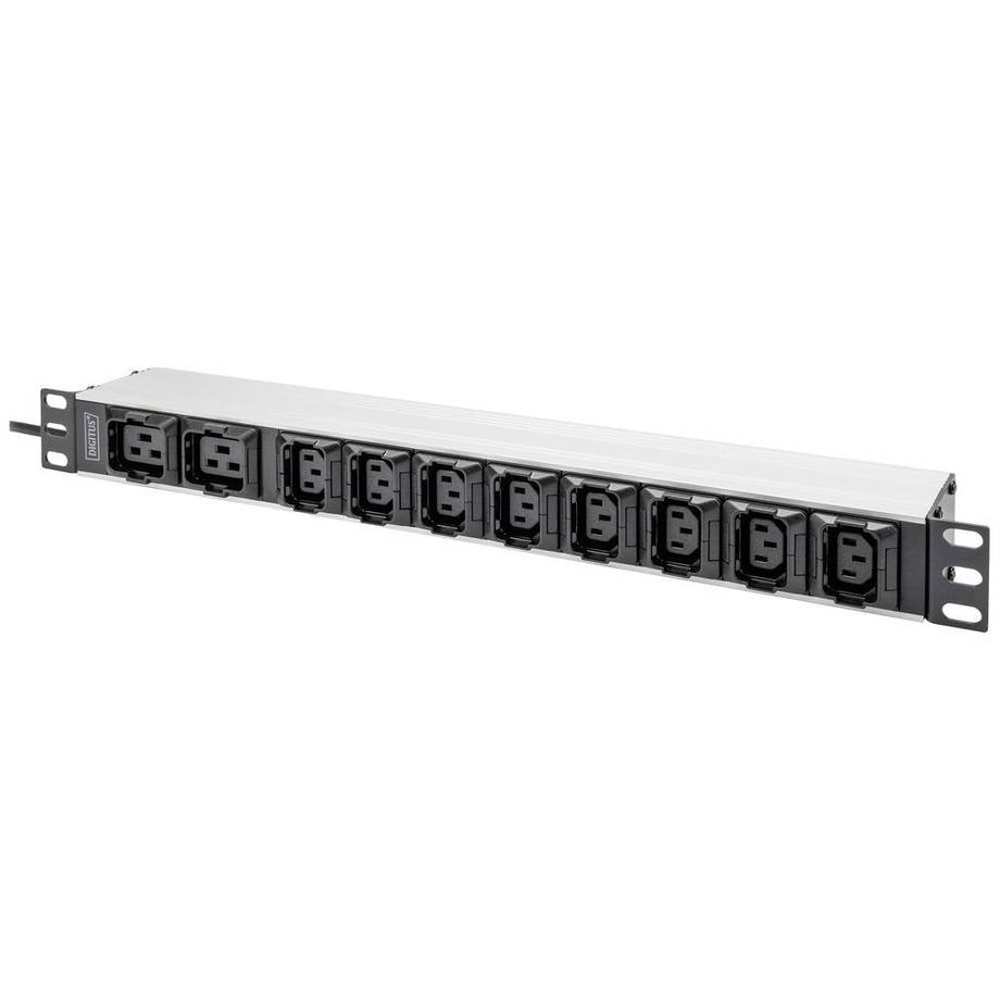 Digitus  PDU en 1HE, montage en rack, 8 x C13, 2 x C19 16 A, 230 VAC, 50/60Hz, prise IEC C20 