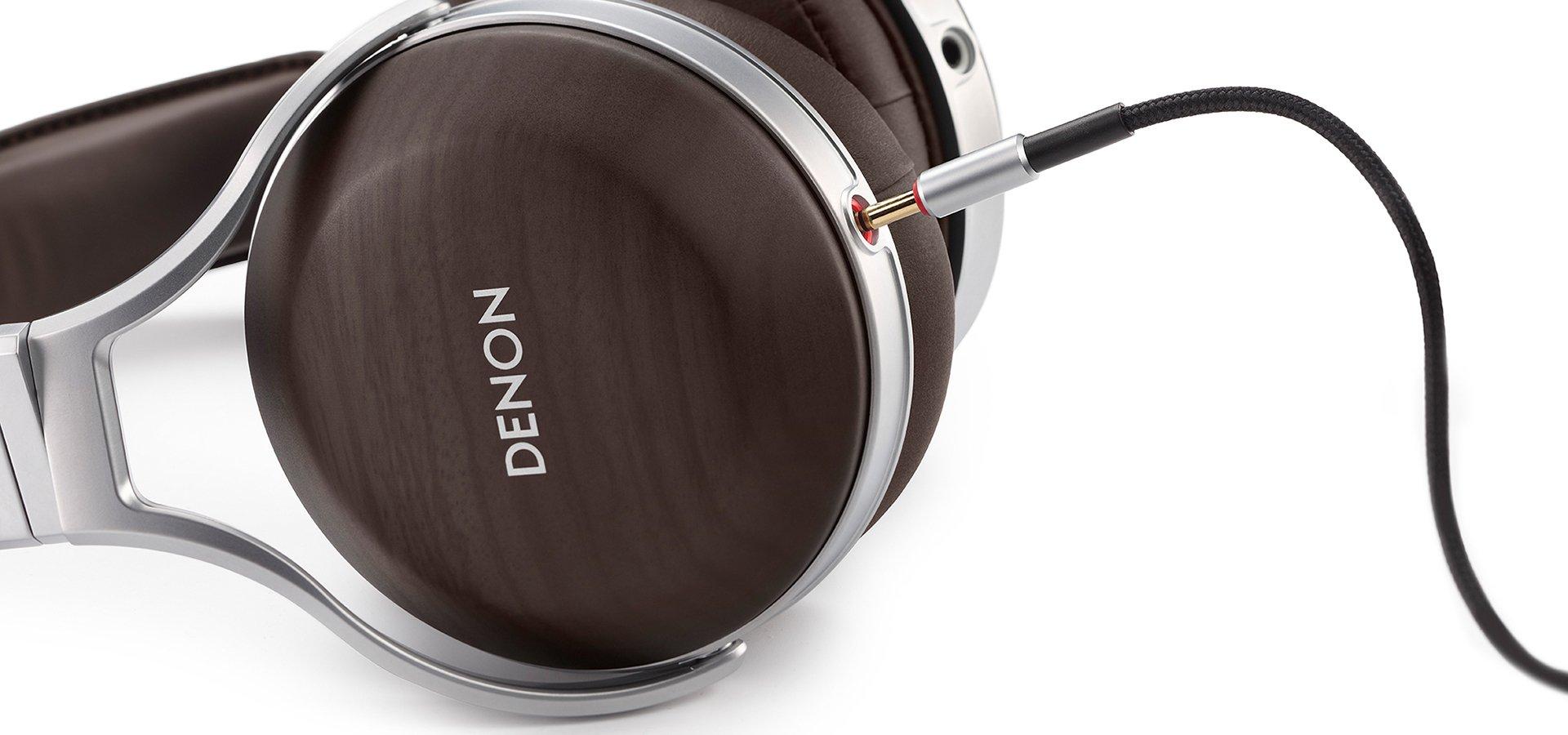 DENON  Denon AH-D5200 Kopfhörer Kabelgebunden Kopfband Braun, Silber 