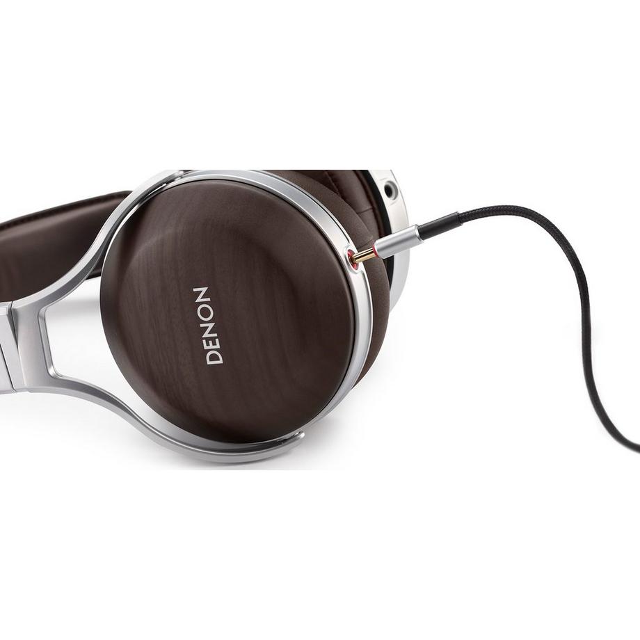 DENON  Denon AH-D5200 Écouteurs Avec fil Arceau Marron, Argent 