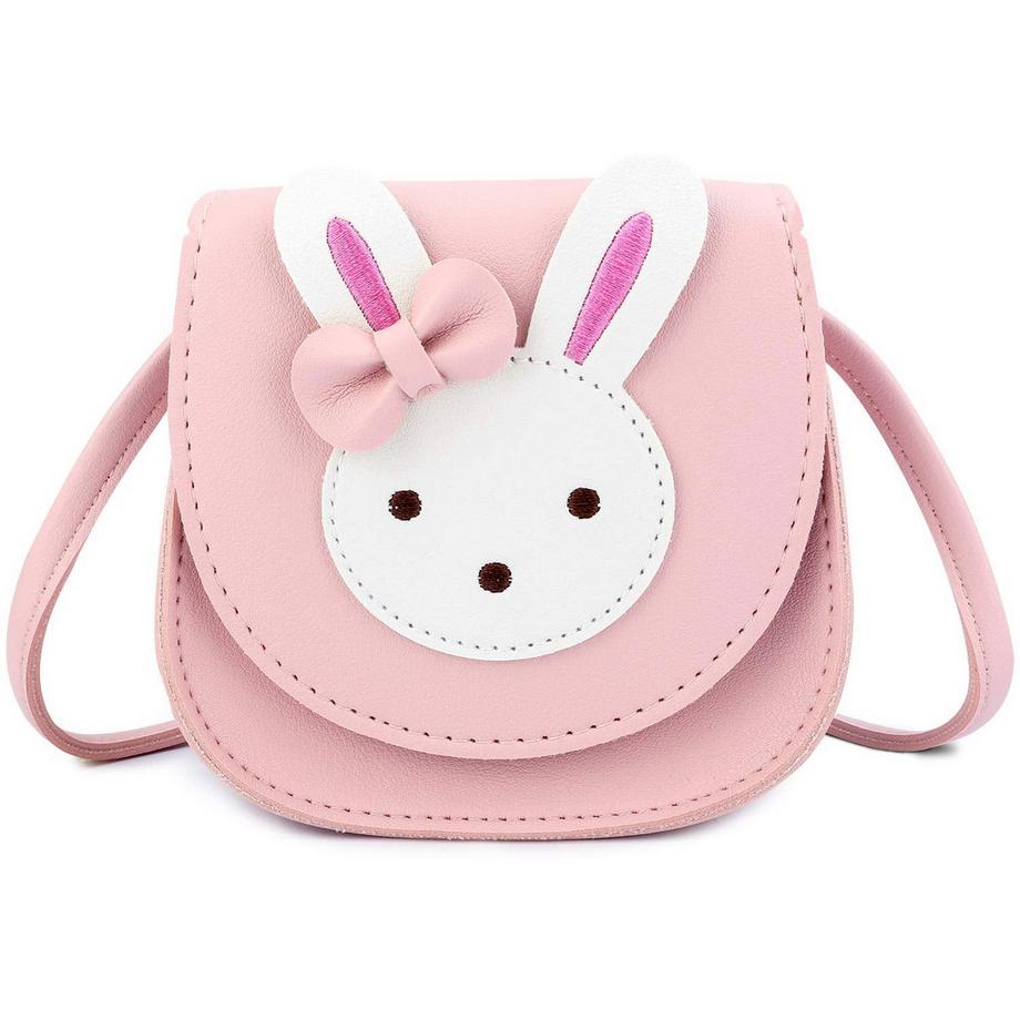 Only-bags.store  Kinder Umhängetasche, niedliche Hase Crossbody Tasche, PU-Leder 