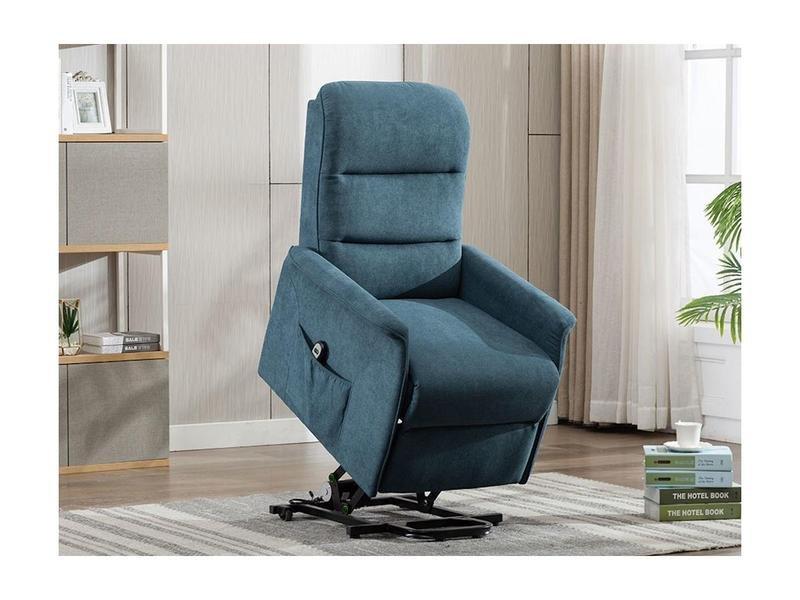 Vente-unique Fauteuil releveur électrique en tissu CAPUCINE  