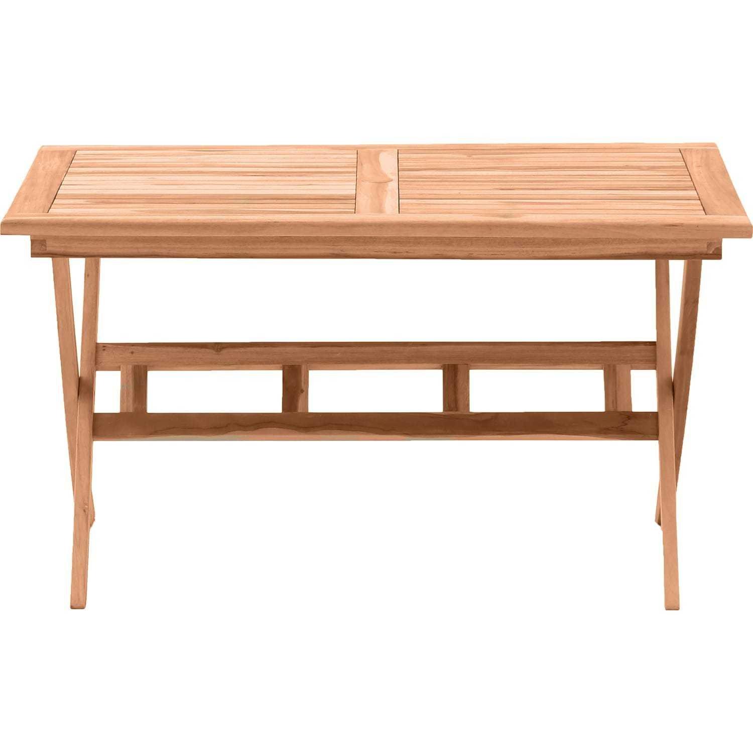 mutoni Table de jardin en teck 135x85  