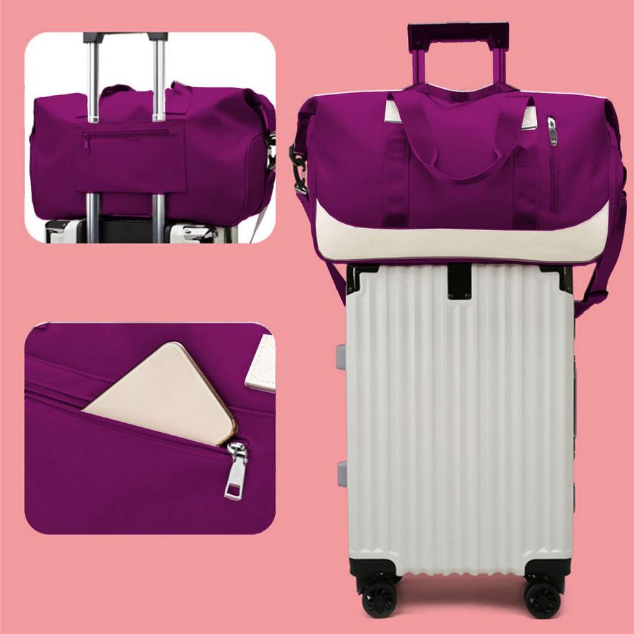 Only-bags.store Sac de sport avec compartiment à chaussures et compartiment humide  