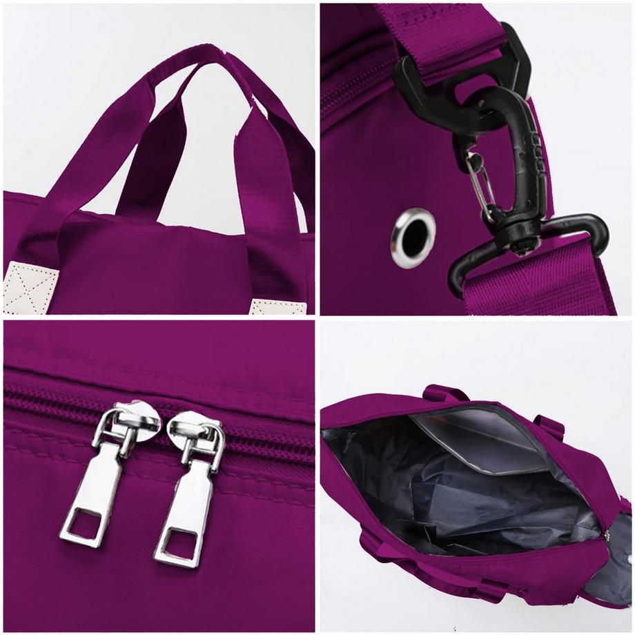 Only-bags.store Sac de sport avec compartiment à chaussures et compartiment humide  