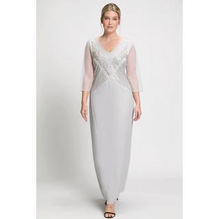 Ulla Popken  Robe du soir V, broderie de perles, manches 3/4 