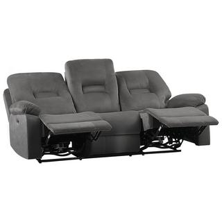 Beliani 3 Sitzer Sofa aus Samtstoff Modern BERGEN  