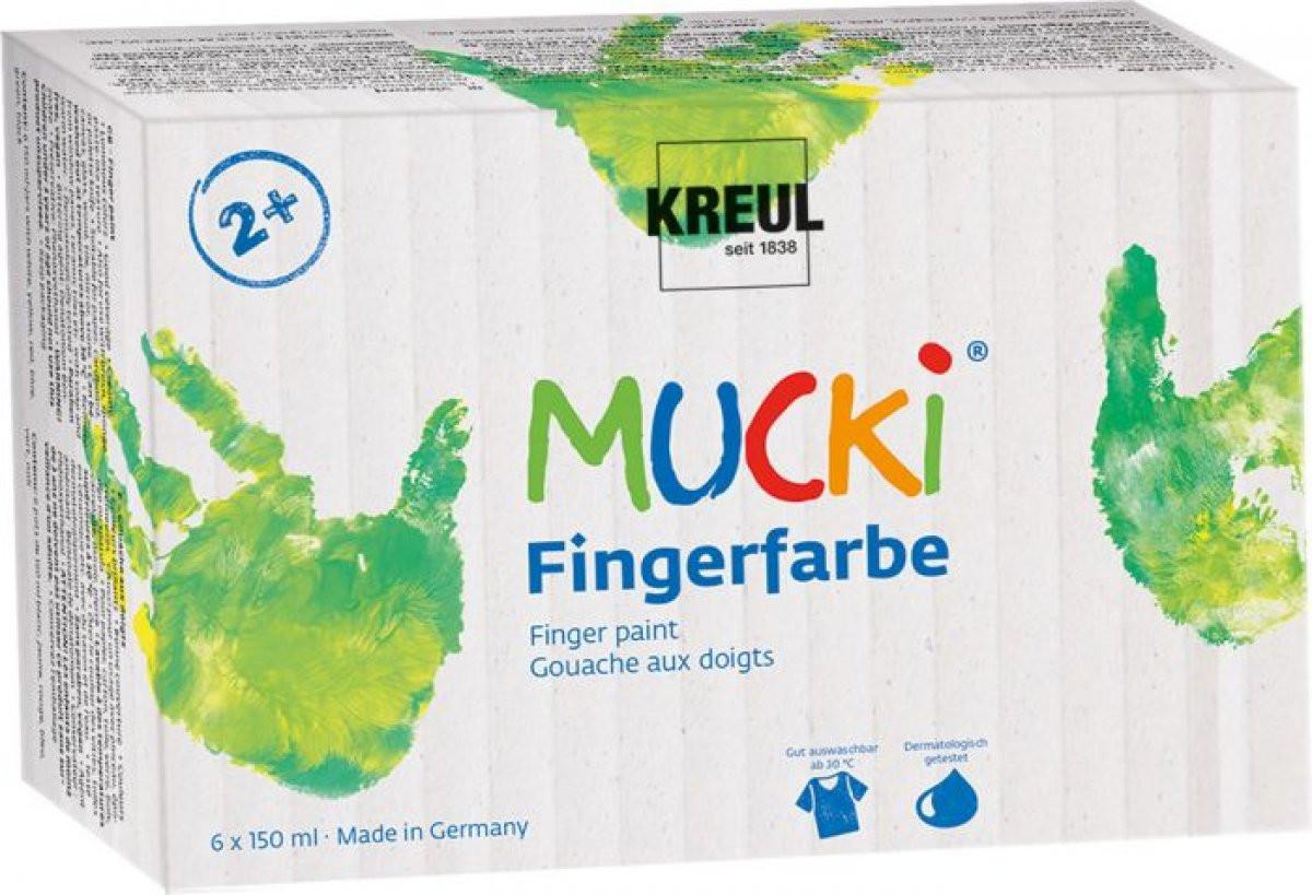 Kreul  Mucki Fingerfarben (6x150ml) 