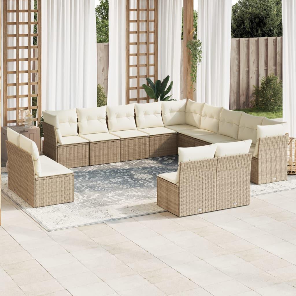 VidaXL Ensemble de canapés de jardin rotin synthétique  