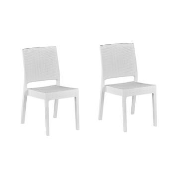 Set mit 2 Stühlen aus Kunststoff Modern FOSSANO