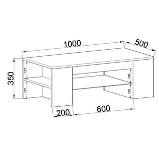 VCM Holz Couchtisch  Tunas  