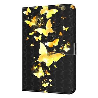 Cover-Discount  Galaxy Tab A8 10.5 - Étui effet paillettes fleure papillon 