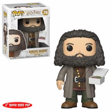 Harry Potter Super Sized POP! Movies Vinyl Figur Hagrid with Cake