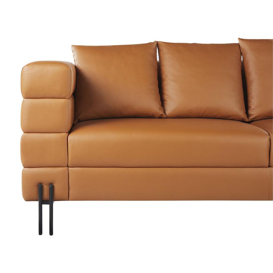 Beliani Canapé 3 places en Cuir PU Moderne GRANNA  