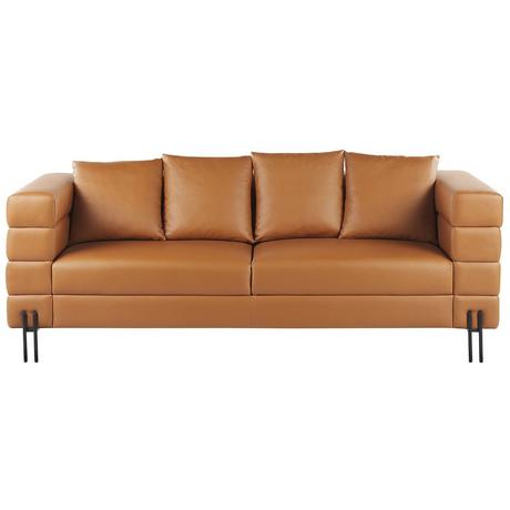 Beliani 3 Sitzer Sofa aus Kunstleder Modern GRANNA  