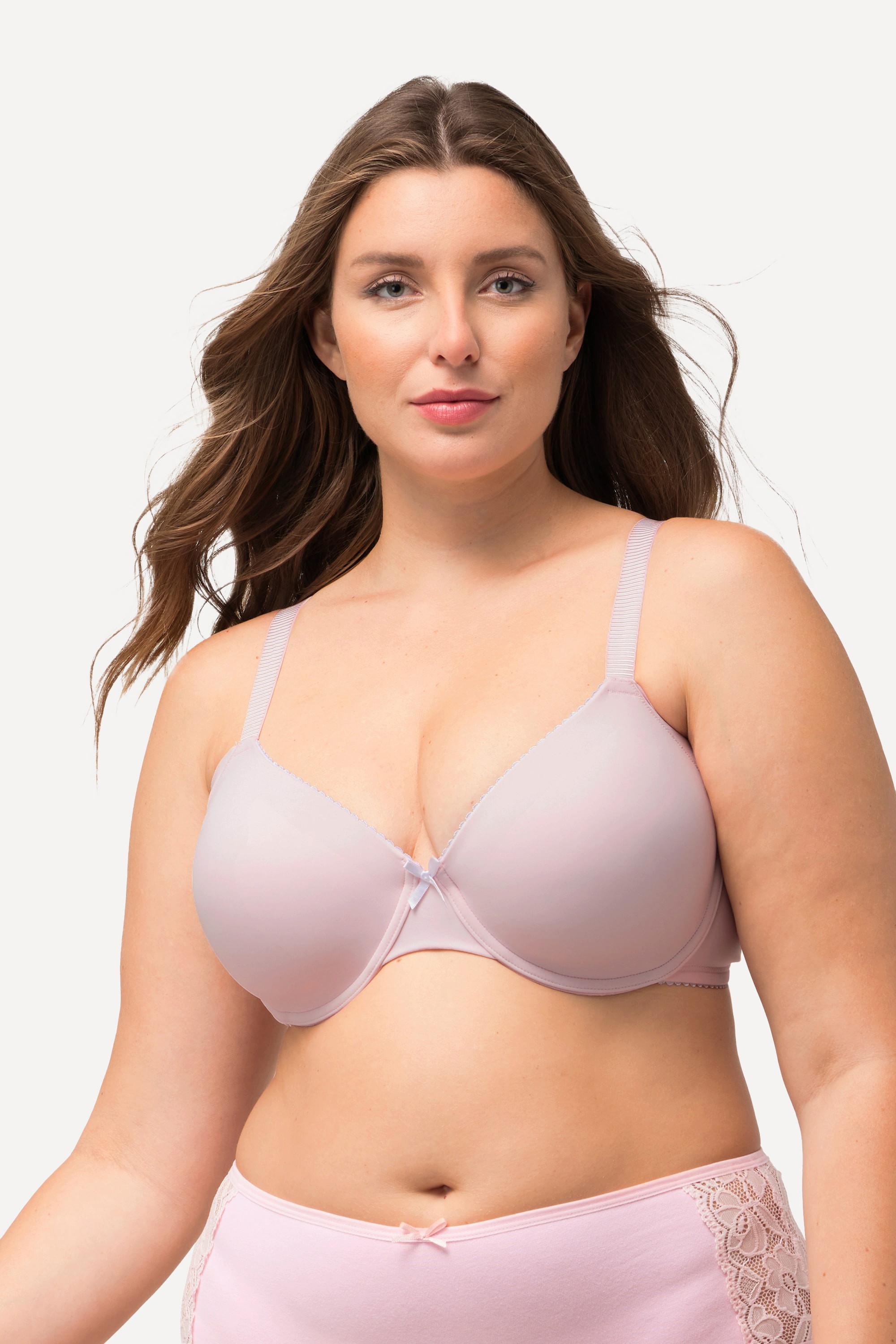 Ulla Popken Soutien-gorge à armatures bonnets souples bordure fantaisie  