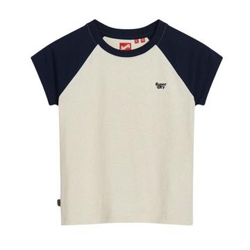 t-hirt in cotone biologico con maniche raglan uperdry eential