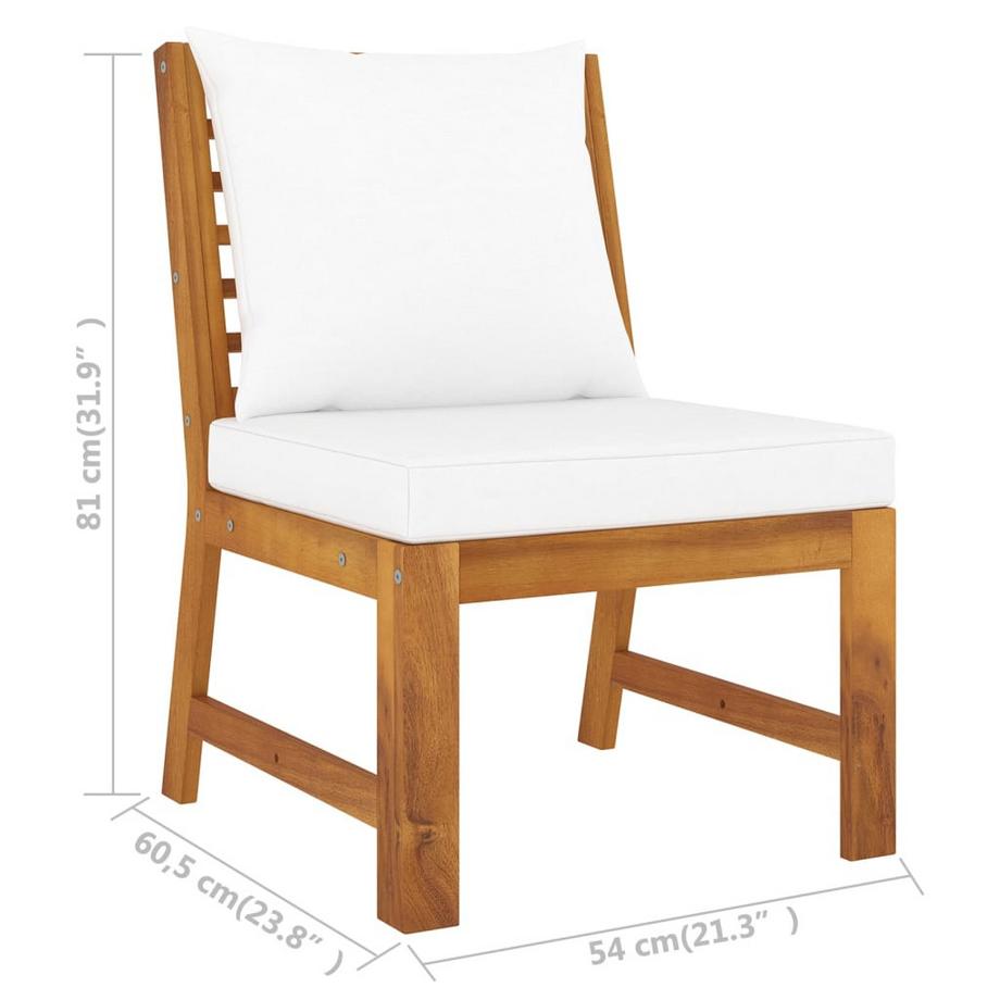 VidaXL Mittelsofa akazienholz  