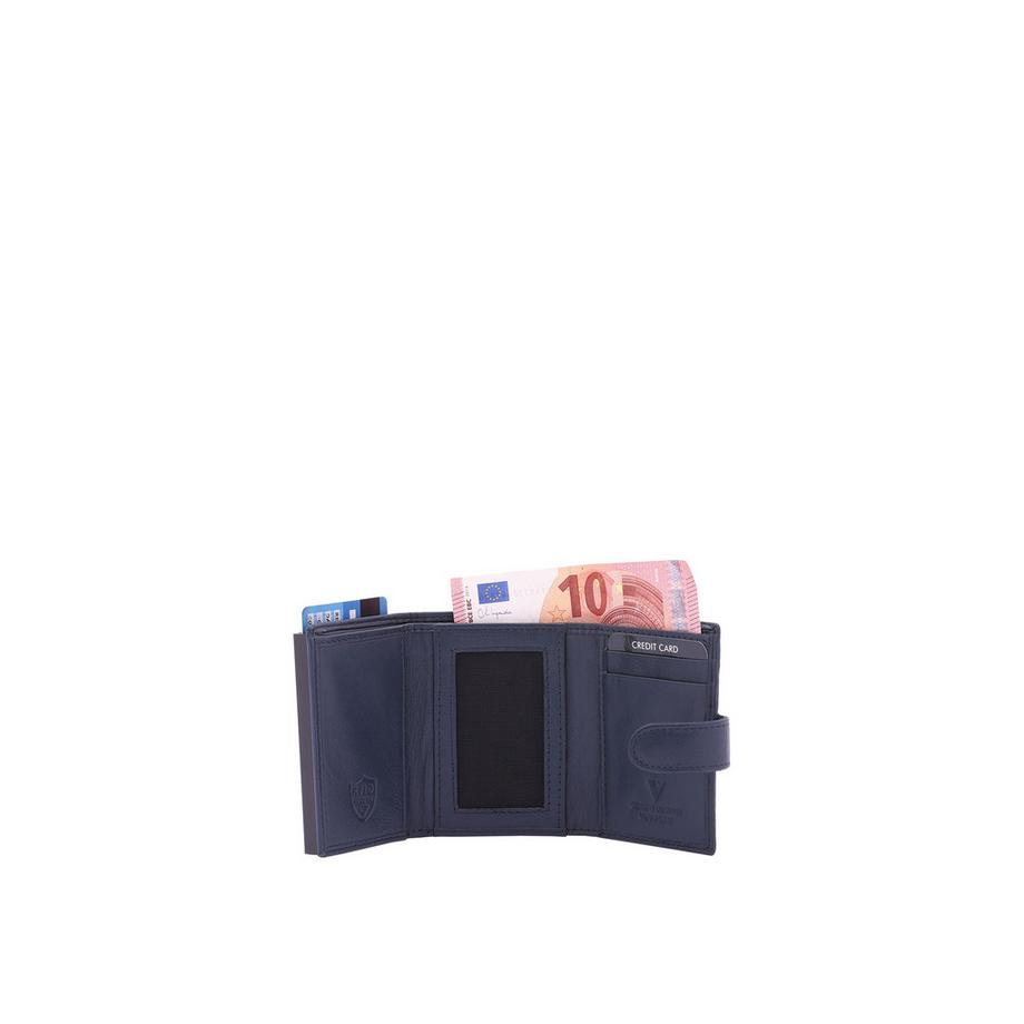 Sergio Valentini Portefeuille compact avec porte-cartes et compartiment à fermeture éclair  