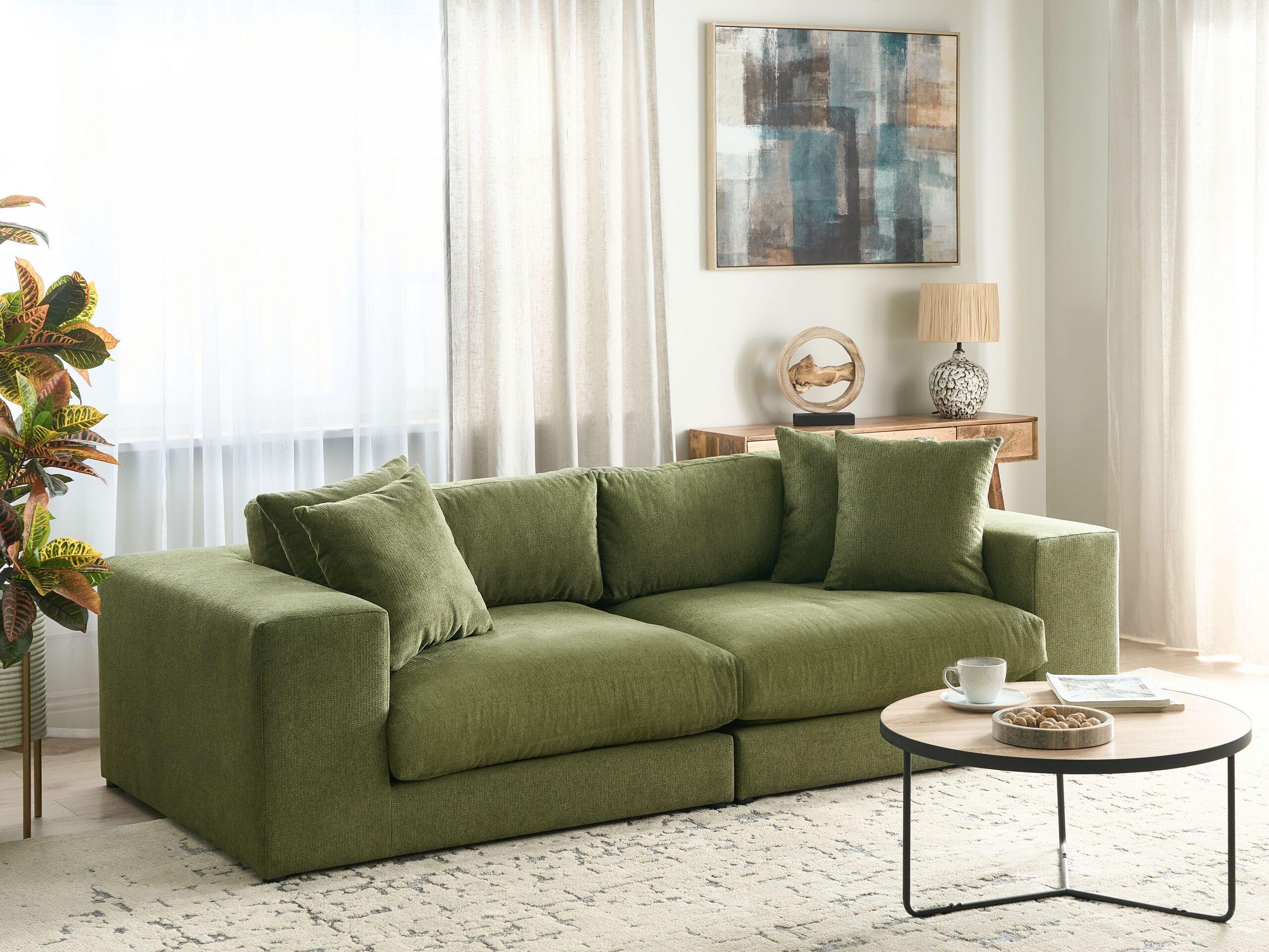 Beliani 3 Sitzer Sofa aus Polyester Modern GLORVIKA II  