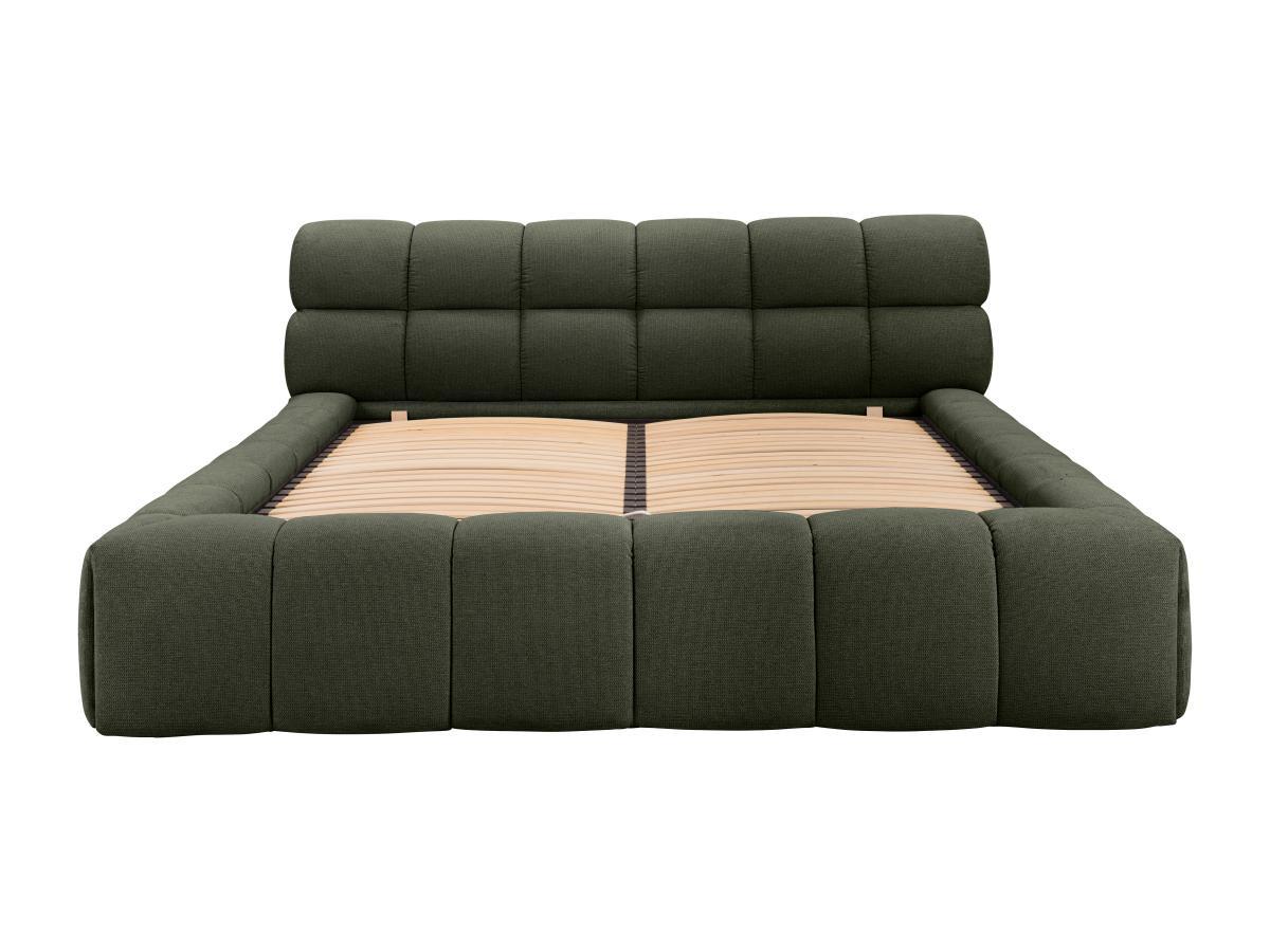 PASCAL MORABITO Lit coffre 180 x 200 cm - Tissu - Vert + Matelas - FORVIK de Pascal Morabito  